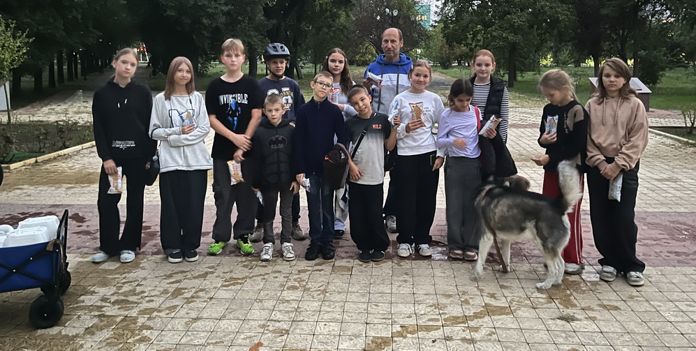 26.09.2026. Полив саженцев в парке Кирова.